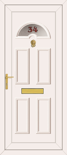 UPVC Door House Number