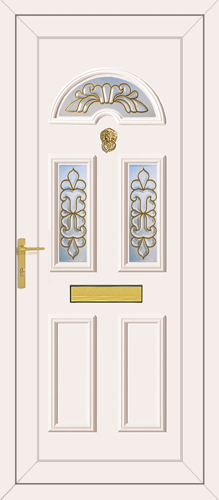 Carter 3 Maryland Gold - UPVC Door