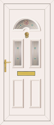 Carter 3 Rennie Gold - UPVC Door