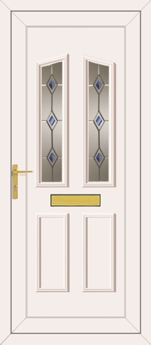 Clinton Blue Fusion - UPVC Door