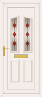 Clinton Red Diamond - UPVC Doors