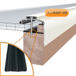 Picture of Alukap-XR 60mm Gable Bar 3.0m 45mm RG WH Alu E/Cap