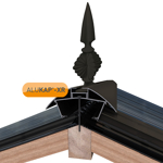 Picture of Alukap-XR Aluminium Finial Brown