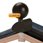 Picture of Alukap-XR 150mm Ball Finial Brown