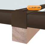 Picture of Alukap-XR 28mm End Stop Bar 4.8m Brown