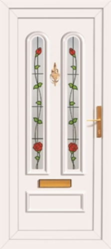 Etive Two Climbing Rose - UPVC Doors