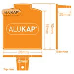 Picture of Alukap-XR Additional Bar Endcap Each WH