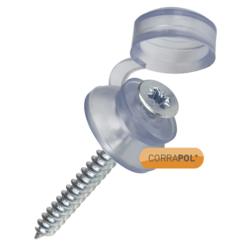 Picture of Corrapol Clear 60mm Fixings (Pack Of 10)