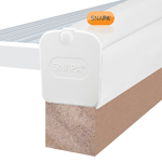 Picture of Snapa Gable Bar 10, 16, 25, 32, & 35mm.Inc.Endcp 2m White