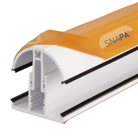 Picture of Snapa Lean-to Bar 10, 16, 25, 32, & 35mm.Inc.Endcp 3m White