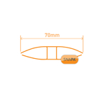 Picture of Snapa 16mm Clear Polycarbonate H section 3m