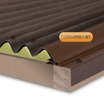 Picture of Corrapol-BT Rigid Rock n Lock Side Flashing 3m Brown