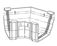 Classic Gutter Angle - 4LT 150 degree angle