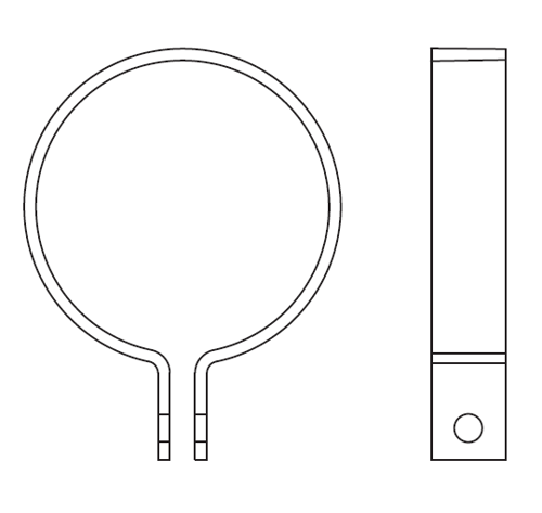 Round Downpipe Socket Clip