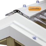 Picture of Corrapol Aluminium Super Ridge Bar Set 2m White