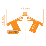 Picture of Corrapol Aluminium Super Ridge Bar Set 2m White