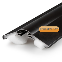Corrapol-BT Aluminium Super Ridge Bar Set 2m Black