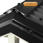 Corrapol-BT Aluminium Super Ridge Bar Set 2m Black