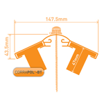 Corrapol-BT Aluminium Super Ridge Bar Set 2m Green