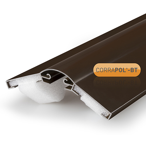 Corrapol-BT Aluminium Super Ridge Bar Set 2m Brown