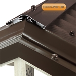 Corrapol-BT Aluminium Super Ridge Bar Set 2m Brown