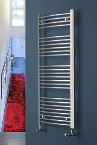Picture of CHROMO CURVED LADDER TOWEL RADIATOR VERTICAL (CHROME)