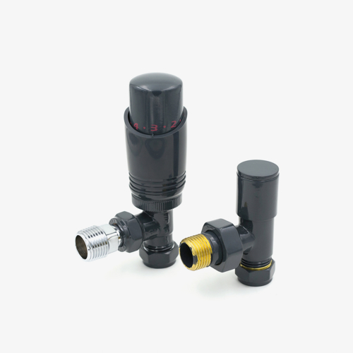 Picture of EUCOTHERM DELUXE TRV VALVES ANGLED (ANTHRACITE)