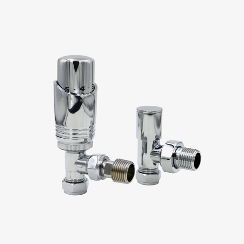 Picture of EUCOTHERM DELUXE TRV VALVES ANGLED (CHROME)