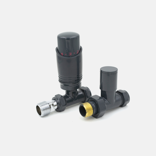 Picture of EUCOTHERM DELUXE TRV VALVES STRAIGHT (ANTHRACITE)