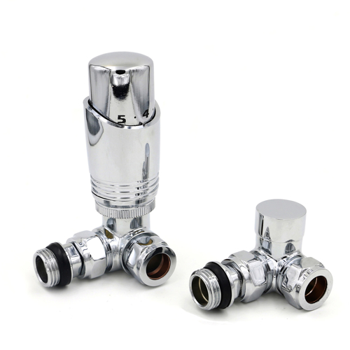 Picture of EUCOTHERM DELUXE TRV VALVES STRAIGHT (CHROME)
