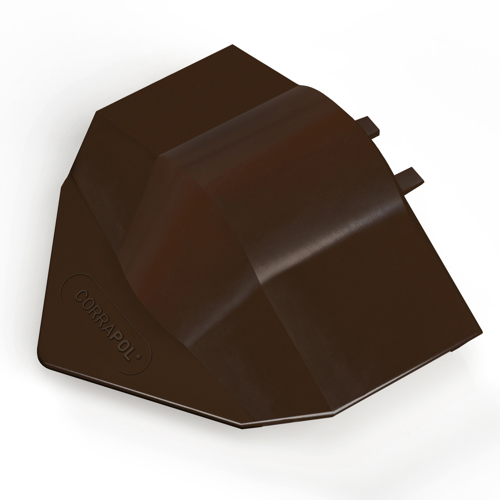 Picture of Corrapol®-BT Aluminium Super Ridge Endcap Brown