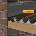 Picture of Corrapol-BT Rock n Lock Wall Flashing Brown 2m