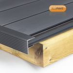 Picture of Alupave Fireproof Decking Board Endstop Bar 6m Grey