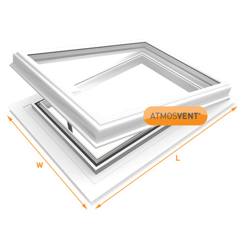 Picture of Atmosvent 24mm Alu WH with Chrome Opener 600 x 1000mm