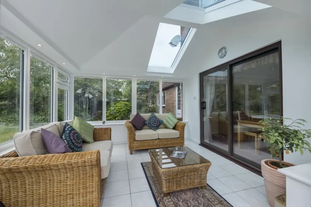 conservatory with lounge furniture