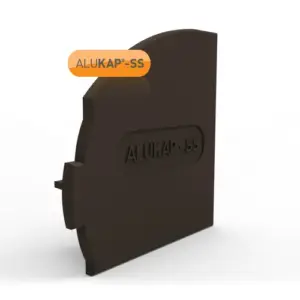 0000915 alukap ss wall eaves beam endcap rh brown 1.webp