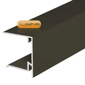 0001002 alukap xr 35mm end stop bar 48m brown 1.webp