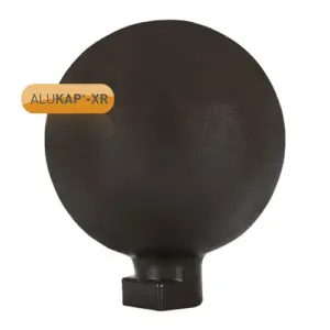 0001302 alukap xr 150mm ball finial brown 1.webp