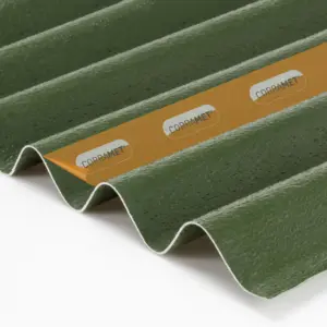 0017225 corramet corrugated roof sheet kit green 950 x 1000mm 1.webp