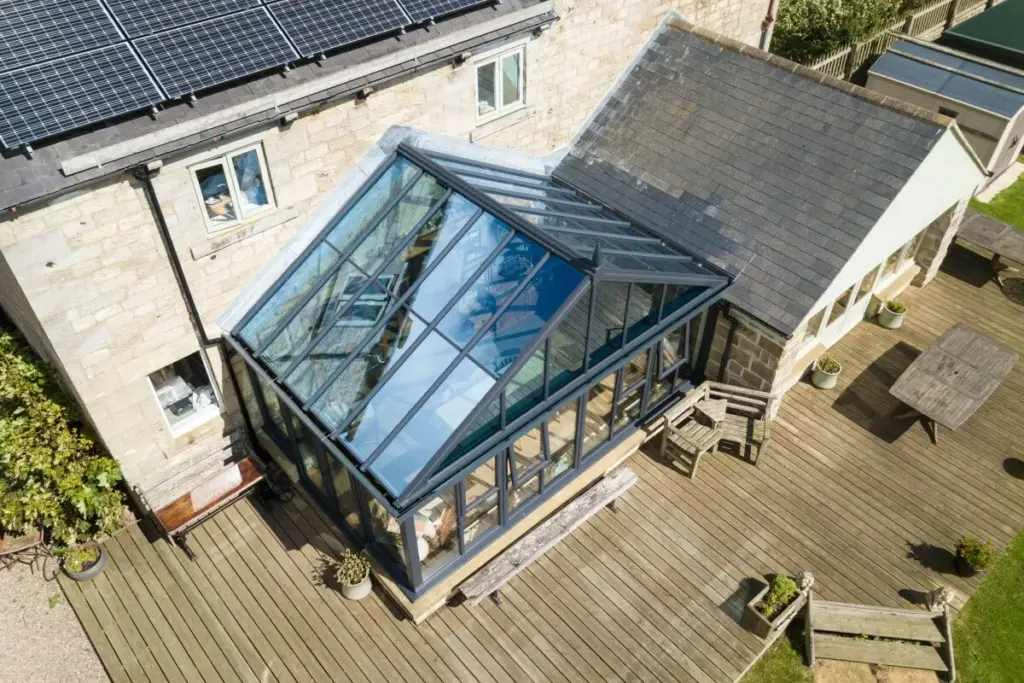 gable conservatory glass roof