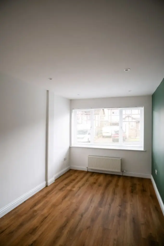 garage conversion inside view