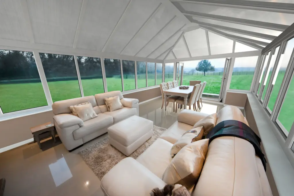 livinroof conservatory inside view living room
