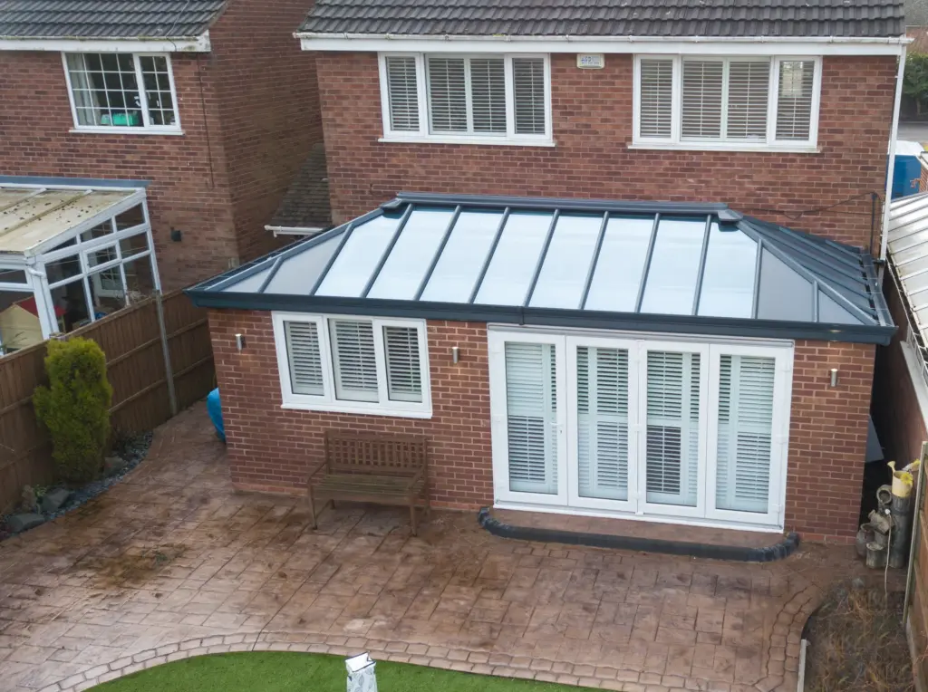 livinroof conservatory red brick house