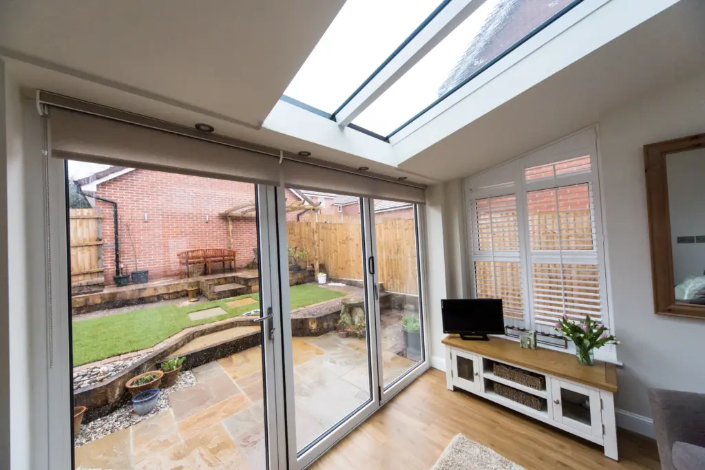 solid livinroof with window inside view