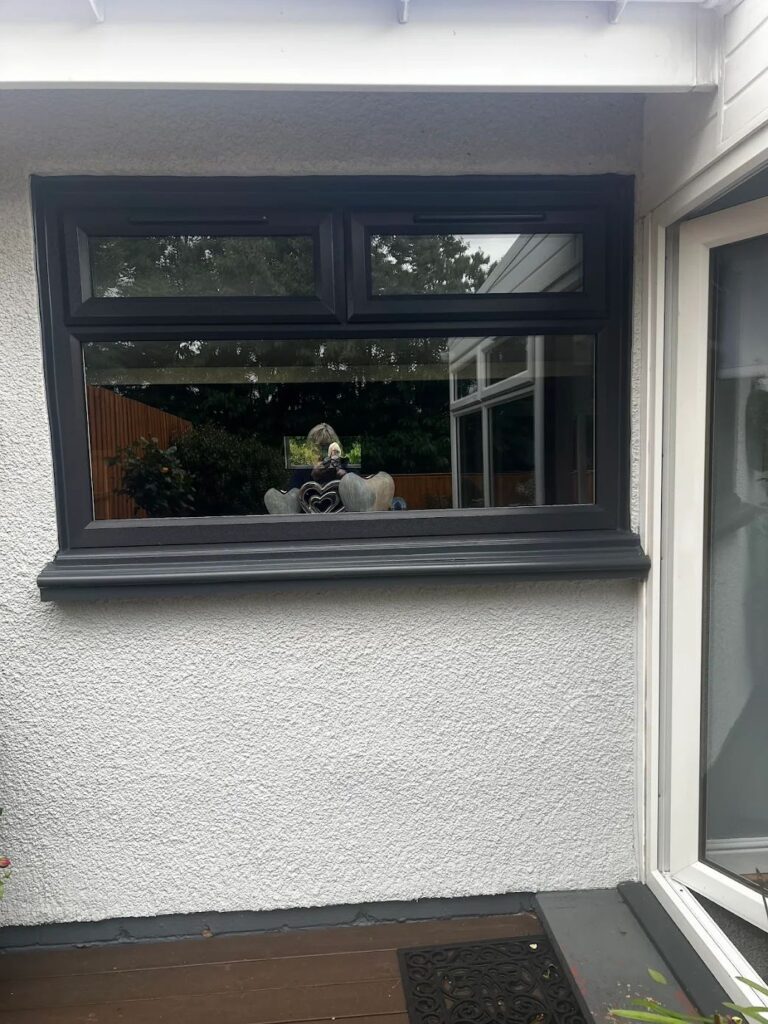 top hung casement window anthracite grey