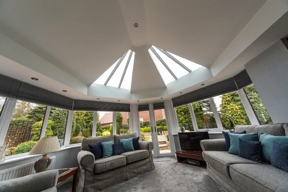 victorian conservatory with solid roof