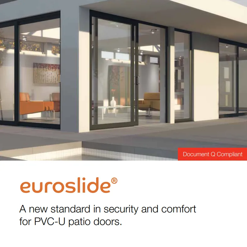 euroslide pvc u patio door pdf brochure