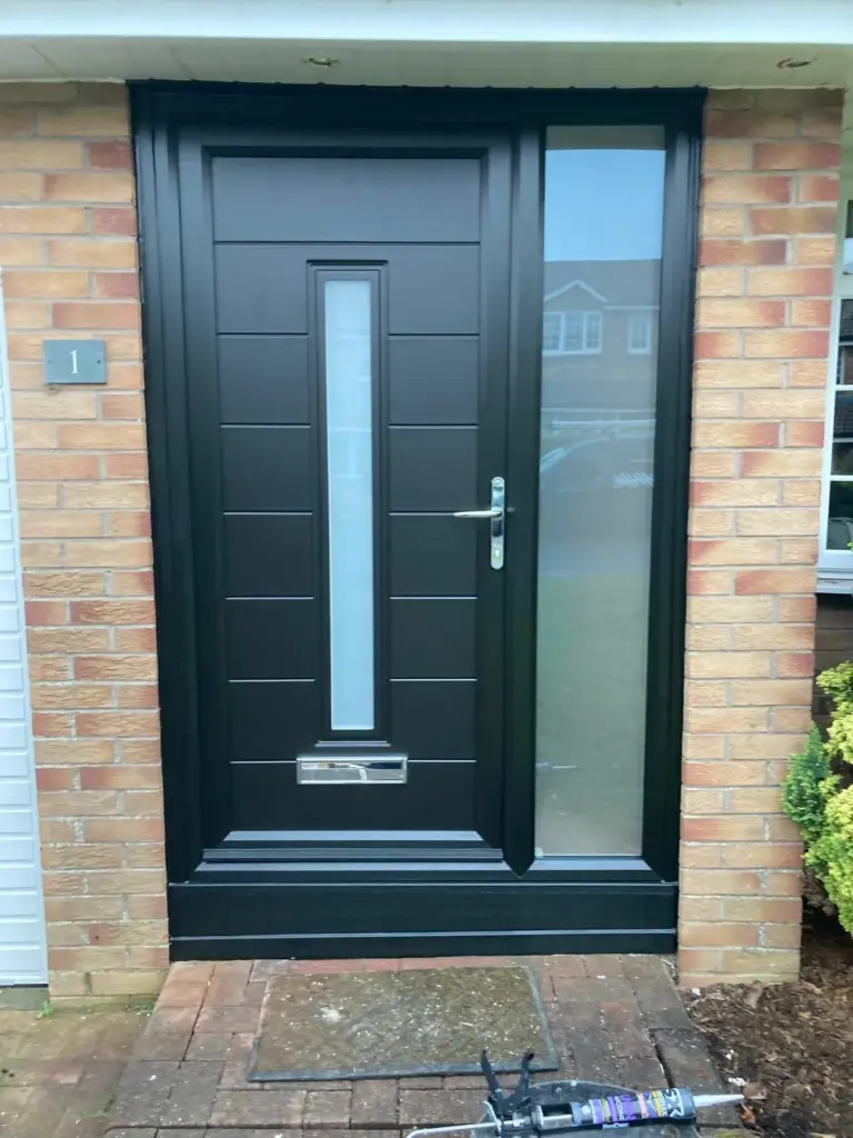 anthracite upvc door