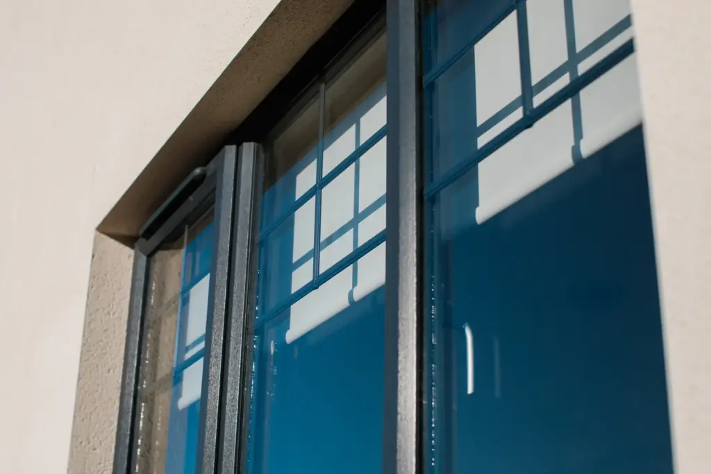 anthracite casement windows closeup