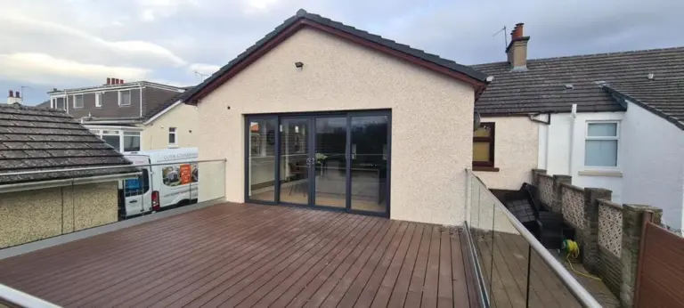 home extension with bifold doors